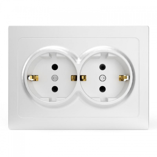 Розетка 2-м СП Pixel 16А IP20 с заземл. защ. шторки в сборе бел. TOKOV ELECTRIC TKE-PX-R2FZSF-C01 TKE-PX-R2FZSF-C01