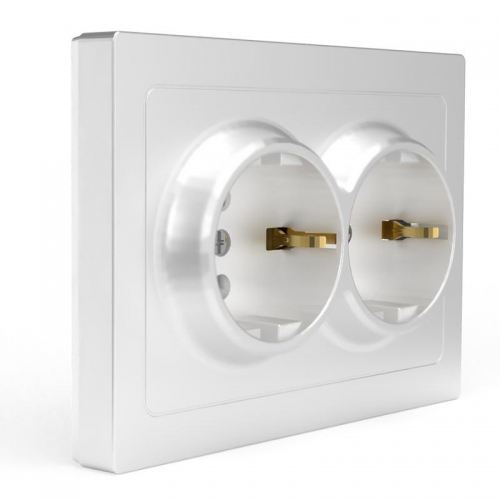 Розетка 2-м СП Pixel 16А IP20 с заземл. защ. шторки в сборе бел. TOKOV ELECTRIC TKE-PX-R2FZSF-C01 TKE-PX-R2FZSF-C01