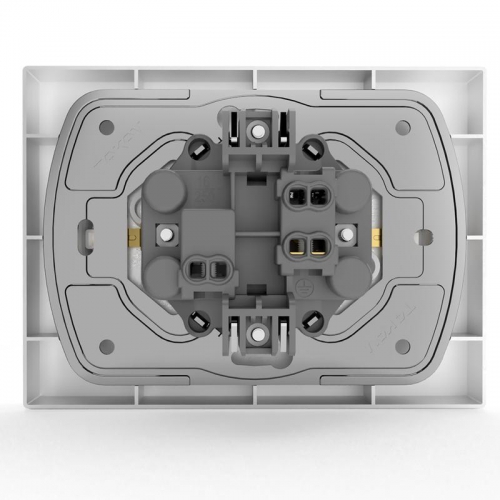 Розетка 2-м СП Pixel 16А IP20 с заземл. защ. шторки в сборе бел. TOKOV ELECTRIC TKE-PX-R2FZSF-C01 TKE-PX-R2FZSF-C01
