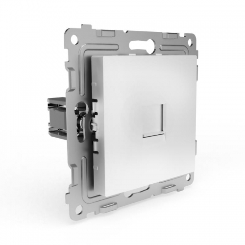 Розетка компьютерная 1-м СП Pixel RJ45 кат.5E механизм бел. TOKOV ELECTRIC TKE-PX-RC1-C01 TKE-PX-RC1-C01