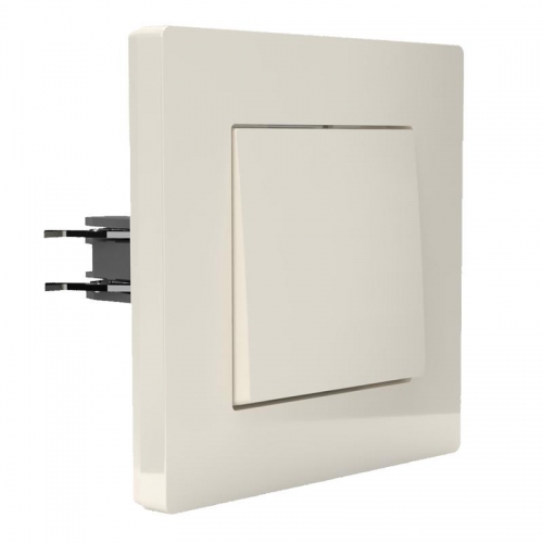 Выключатель 1-кл. СП Pixel 10А IP20 в сборе беж. TOKOV ELECTRIC TKE-PX-V1F-C02 TKE-PX-V1F-C02