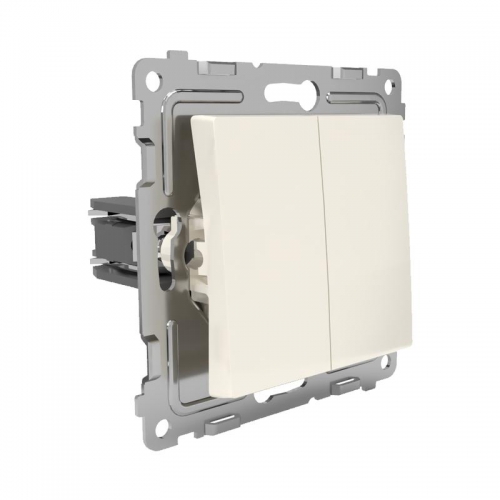 Выключатель 2-кл. СП Pixel 10А IP20 механизм беж. TOKOV ELECTRIC TKE-PX-V2-C02 TKE-PX-V2-C02