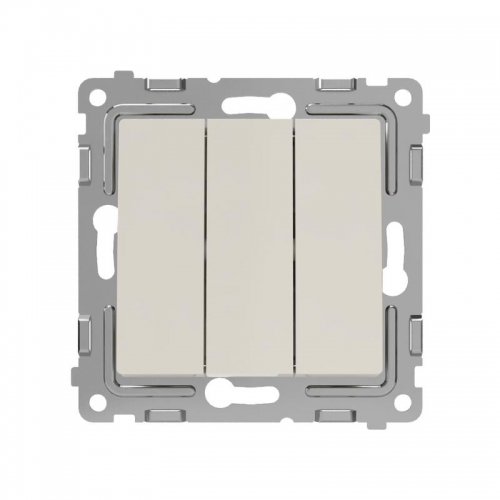 Выключатель 3-кл. СП Pixel 10А IP20 механизм беж. TOKOV ELECTRIC TKE-PX-V3-C02 TKE-PX-V3-C02
