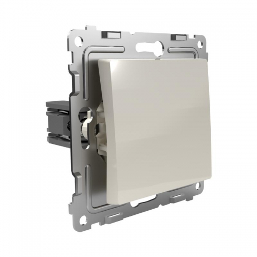 Переключатель проходной 1-кл. СП Pixel 10А IP20 механизм беж. TOKOV ELECTRIC TKE-PX-P1-C02 TKE-PX-P1-C02