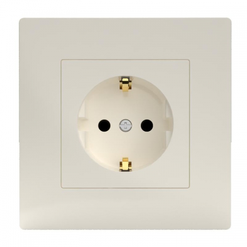 Розетка 1-м СП Pixel 16А IP20 с заземл. защ. шторки в сборе беж. TOKOV ELECTRIC TKE-PX-R1FZSF-C02 TKE-PX-R1FZSF-C02