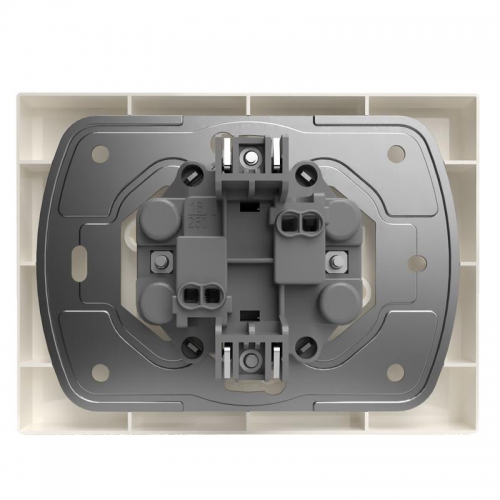 Розетка 2-м СП Pixel 16А IP20 без заземл. в сборе беж. TOKOV ELECTRIC TKE-PX-R2F-C02 TKE-PX-R2F-C02