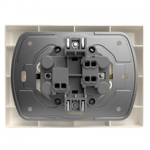 Розетка 2-м СП Pixel 16А IP20 с заземл. защ. шторки в сборе беж. TOKOV ELECTRIC TKE-PX-R2FZSF-C02 TKE-PX-R2FZSF-C02
