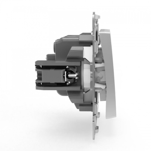 Выключатель 2-кл. СП Pixel 10А IP20 с индикатором механизм алюм. TOKOV ELECTRIC TKE-PX-V2I-C03 TKE-PX-V2I-C03