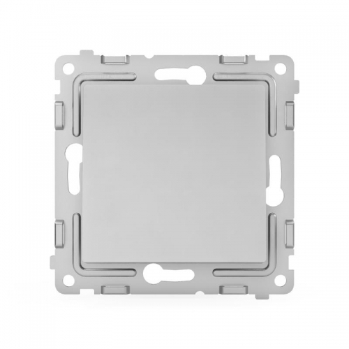 Переключатель проходной 1-кл. СП Pixel 10А IP20 механизм алюм. TOKOV ELECTRIC TKE-PX-P1-C03 TKE-PX-P1-C03