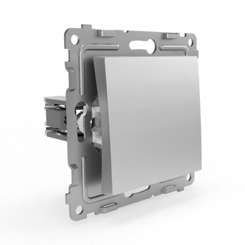 Переключатель проходной 1-кл. СП Pixel 10А IP20 механизм алюм. TOKOV ELECTRIC TKE-PX-P1-C03 TKE-PX-P1-C03