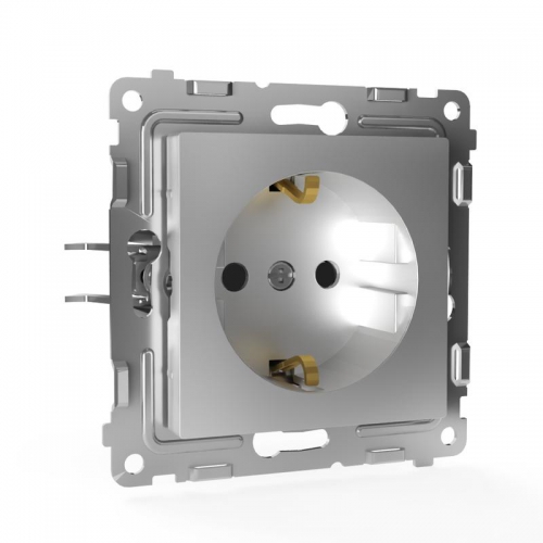 Розетка 1-м СП Pixel 16А IP20 с заземл. механизм алюм. TOKOV ELECTRIC TKE-PX-R1Z-C03 TKE-PX-R1Z-C03