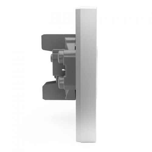 Розетка 2-м СП Pixel 16А IP20 без заземл. в сборе алюм. TOKOV ELECTRIC TKE-PX-R2F-C03 TKE-PX-R2F-C03
