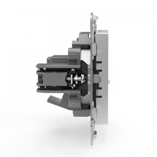 Розетка телефонная 1-м СП Pixel RJ11 механизм алюм. TOKOV ELECTRIC TKE-PX-RT1-C03 TKE-PX-RT1-C03