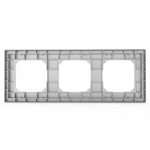 Рамка 3-м Pixel универс. алюм. TOKOV ELECTRIC TKE-PX-RM3-C03 TKE-PX-RM3-C03