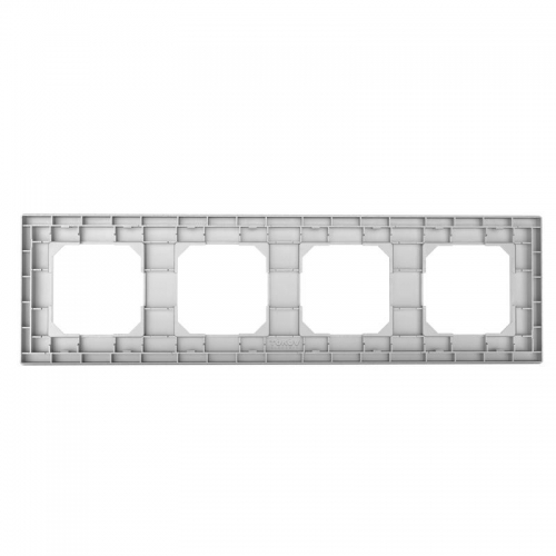 Рамка 4-м Pixel универс. алюм. TOKOV ELECTRIC TKE-PX-RM4-C03 TKE-PX-RM4-C03