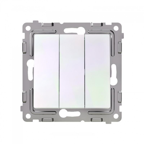 Выключатель 3-кл. СП Pixel 10А IP20 механизм перламутр. TOKOV ELECTRIC TKE-PX-V3-C04 TKE-PX-V3-C04