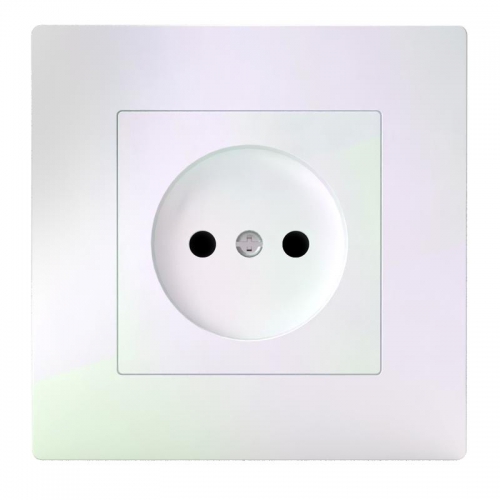 Розетка 1-м СП Pixel 16А IP20 без заземл. в сборе перламутр. TOKOV ELECTRIC TKE-PX-R1F-C04 TKE-PX-R1F-C04