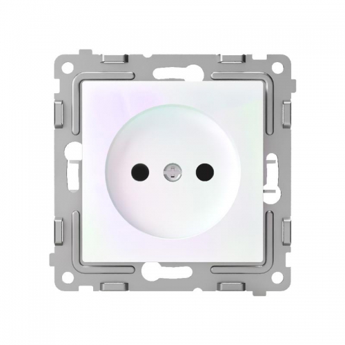 Розетка 1-м СП Pixel 16А IP20 без заземл. механизм перламутр. TOKOV ELECTRIC TKE-PX-R1-C04 TKE-PX-R1-C04