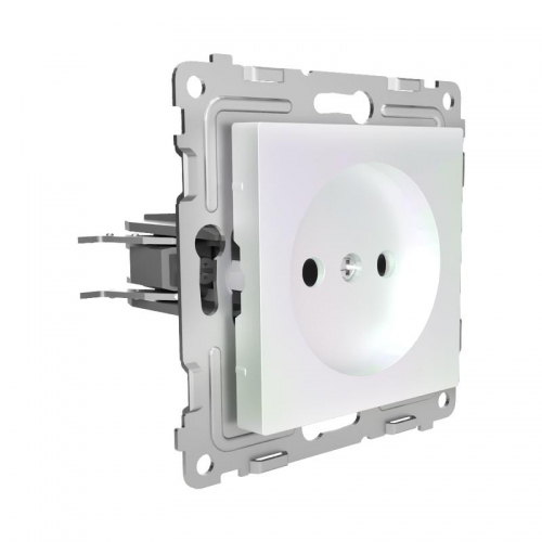 Розетка 1-м СП Pixel 16А IP20 без заземл. механизм перламутр. TOKOV ELECTRIC TKE-PX-R1-C04 TKE-PX-R1-C04