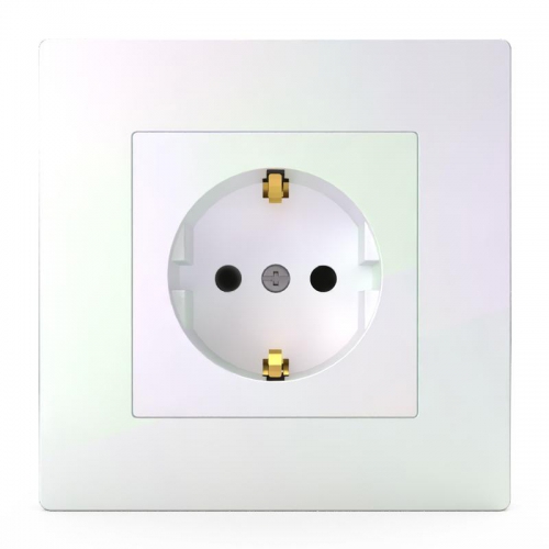 Розетка 1-м СП Pixel 16А IP20 с заземл. защ. шторки в сборе перламутр. TOKOV ELECTRIC TKE-PX-R1FZSF-C04 TKE-PX-R1FZSF-C04