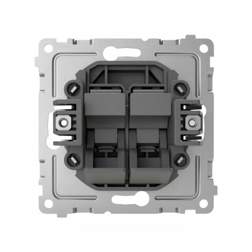 Розетка компьютерная 2-м СП Pixel RJ45 кат.5E механизм перламутр. TOKOV ELECTRIC TKE-PX-RC2-C04 TKE-PX-RC2-C04