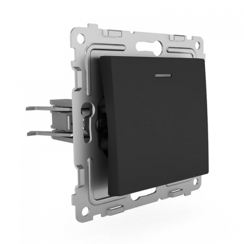 Выключатель 1-кл. СП Pixel 10А IP20 с индикатором механизм карбон TOKOV ELECTRIC TKE-PX-V1I-C14 TKE-PX-V1I-C14