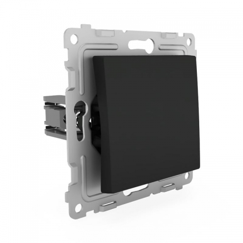 Переключатель проходной 1-кл. СП Pixel 10А IP20 механизм карбон TOKOV ELECTRIC TKE-PX-P1-C14 TKE-PX-P1-C14