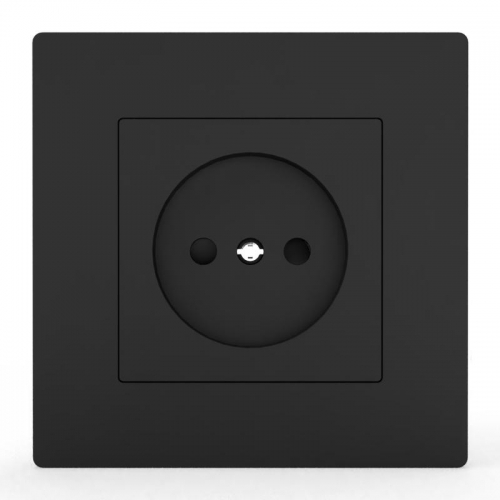 Розетка 1-м СП Pixel 16А IP20 без заземл. в сборе карбон TOKOV ELECTRIC TKE-PX-R1F-C14 TKE-PX-R1F-C14