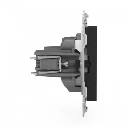 Розетка 1-м СП Pixel 16А IP20 без заземл. механизм карбон TOKOV ELECTRIC TKE-PX-R1-C14 TKE-PX-R1-C14