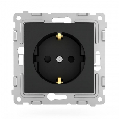 Розетка 1-м СП Pixel 16А IP20 с заземл. механизм карбон TOKOV ELECTRIC TKE-PX-R1Z-C14 TKE-PX-R1Z-C14