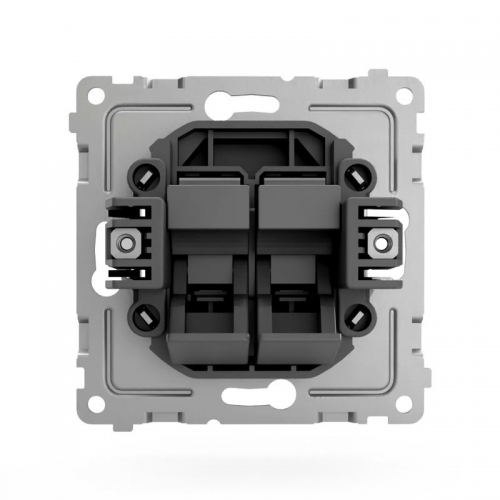 Розетка компьютерная 2-м СП Pixel RJ45 кат.5E механизм карбон TOKOV ELECTRIC TKE-PX-RC2-C14 TKE-PX-RC2-C14