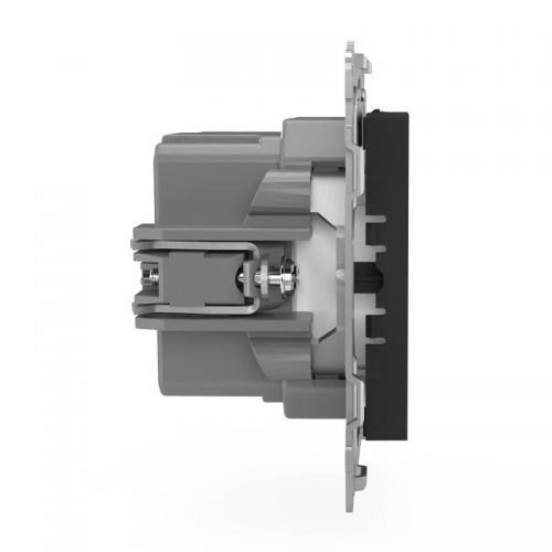 Розетка 2-м USB СП Pixel тип A+A 5В 1х2.1А 2х1.05А механизм карбон TOKOV ELECTRIC TKE-PX-2USB-C14 TKE-PX-2USB-C14