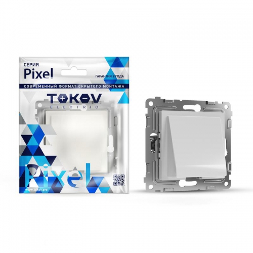 Вывод кабеля СП Pixel IP20 механизм бел. TOKOV ELECTRIC TKE-PX-CP-C01 TKE-PX-CP-C01