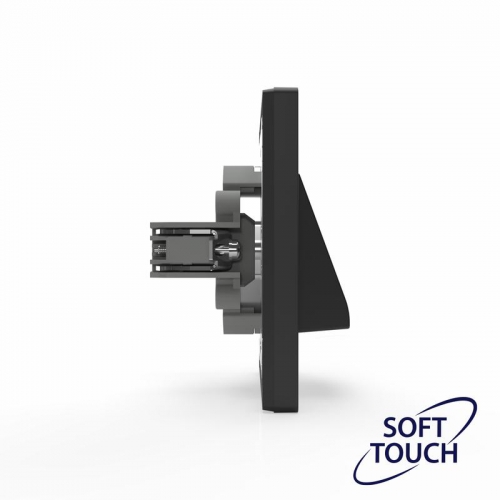 Вывод кабеля СП Pixel IP20 механизм карбон TOKOV ELECTRIC TKE-PX-CP-C14 TKE-PX-CP-C14