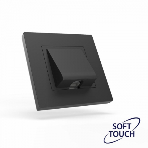 Вывод кабеля СП Pixel IP20 механизм карбон TOKOV ELECTRIC TKE-PX-CP-C14 TKE-PX-CP-C14