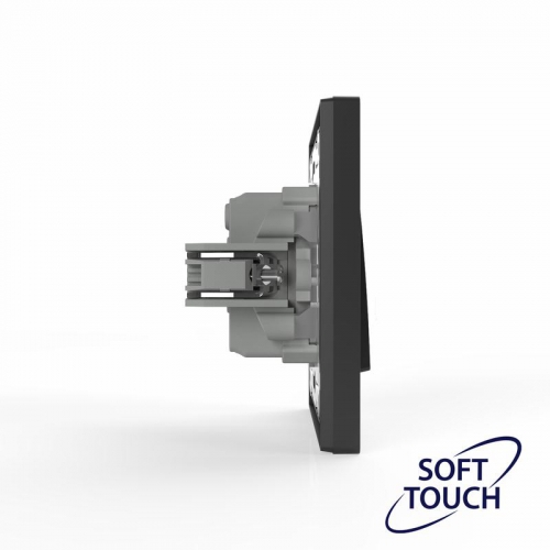 Переключатель перекрестный 1-кл. СП Pixel IP20 механизм карбон TOKOV ELECTRIC TKE-PX-P1R-C14 TKE-PX-P1R-C14