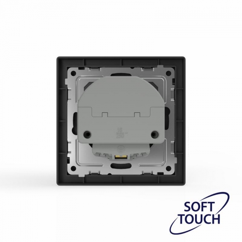 Розетка 1-м СП Pixel IP20 с заземл. с 2-мя заряд. устр. USB тип A+C механизм карбон TOKOV ELECTRIC TKE-PX-R1U2AC-C14 TKE-PX-R1U2AC-C14