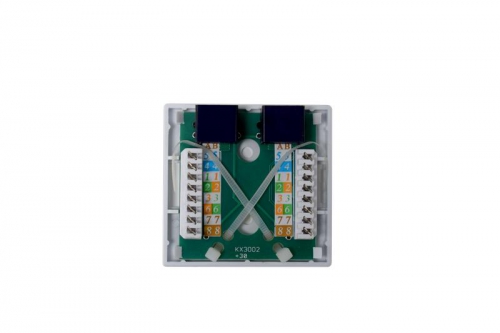 Розетка компьютерная 8P8C (RJ45) UTP кат.5E 2 порта TOKOV ELECTRIC TKE-SMB-8P8C-2P-UTP TKE-SMB-8P8C-2P-UTP