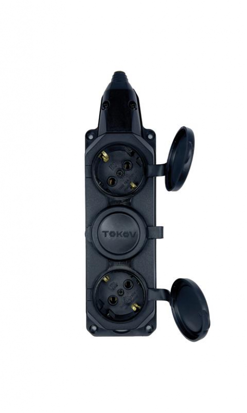 Колодка удлинителя 3-м 16А с заземл. каучук TOKOV ELECTRIC TKE-C05-KK3-Z TKE-C05-KK3-Z