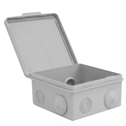 Коробка распределительная ОП 100х100х50мм 7 каб. вводов IP54 сер. TOKOV ELECTRIC TKE-KR-100-100-50-C06 TKE-KR-100-100-50-C06