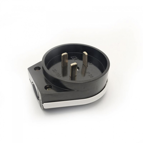 Разъем РШ-ВШ ОП 32А 250В 2P+PE кругл. черн. TOKOV ELECTRIC TKL-OVOP-2P+PE-C05 TKL-OVOP-2P+PE-C05