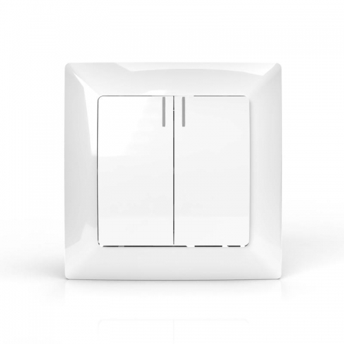 Выключатель 2-кл. СП AVA 10А IP20 с индикатором в сборе бел. TOKOV LIGHT TKL-AV-V2IF-C01 TKL-AV-V2IF-C01