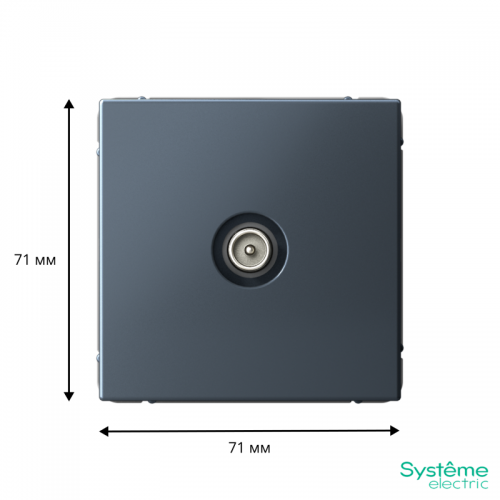 Розетка телевизионная оконечная TV ArtGallery 1дБ механизм грифель SE GAL000791 GAL000791