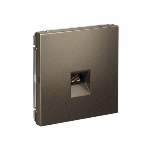 Розетка компьютерная ArtGallery RJ45 кат.6A механизм мокко SE GAL000686 GAL000686