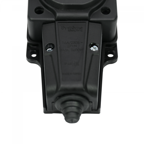 Колодка удлинителя 2-м MultiSet 16А 250В IP44 с заземл. каучук черн. SE MST4102BK MST4102BK
