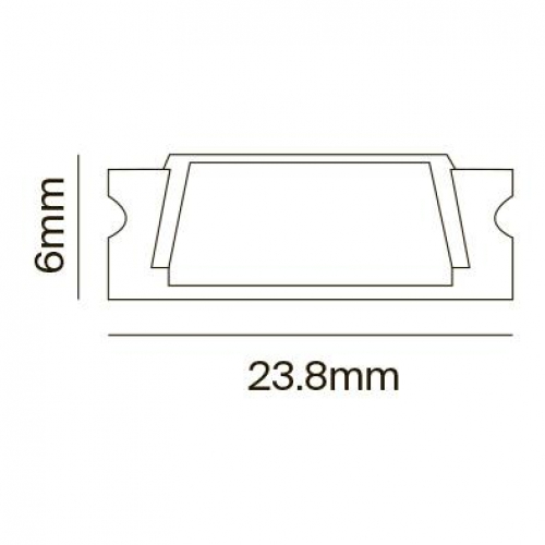 Профиль алюминиевый накладной 23х6 Maytoni ALM002S-2M ALM002S-2M