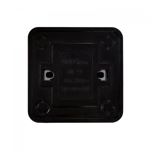 Переключатель проходной 1-кл. ОП Олимп 10А IP20 черн. Universal 2210 2210