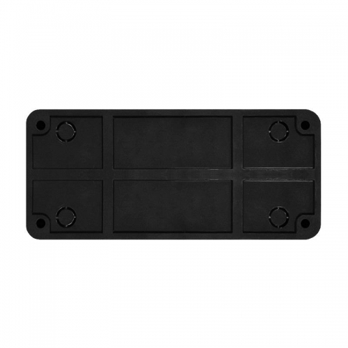 Розетка 3-м ОП Олимп 16А IP20 без заземл. черн. Universal 2217 2217