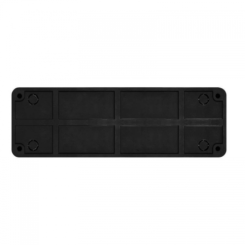 Розетка 4-м ОП Олимп 16А IP20 с заземл. черн. Universal 2221 2221