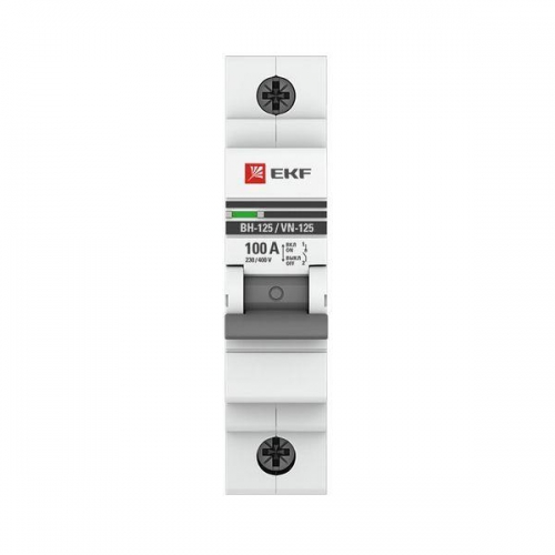 Выключатель нагрузки 1п 100А ВН-125 PROxima EKF SL125-1-100-pro SL125-1-100-pro